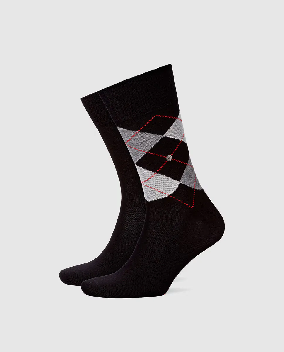 Комплект из двух пар коротких мужских носков Burlington черного цвета, черный 
Комплект из двух пар коротких мужских носков Burlington черного цвета, черный