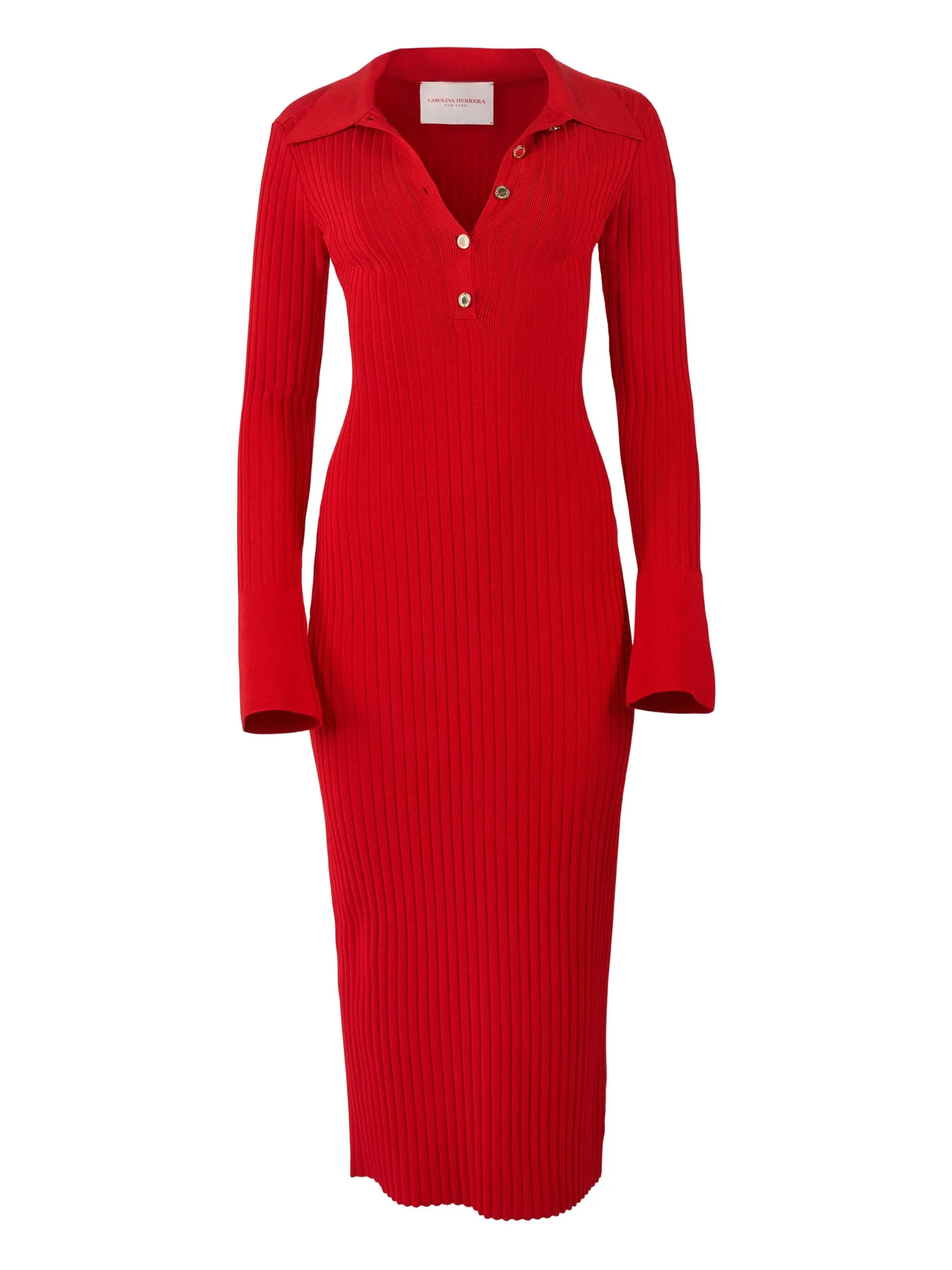 Платье миди в рубчик Carolina Herrera, красный
Платье миди в рубчик Carolina Herrera, красный