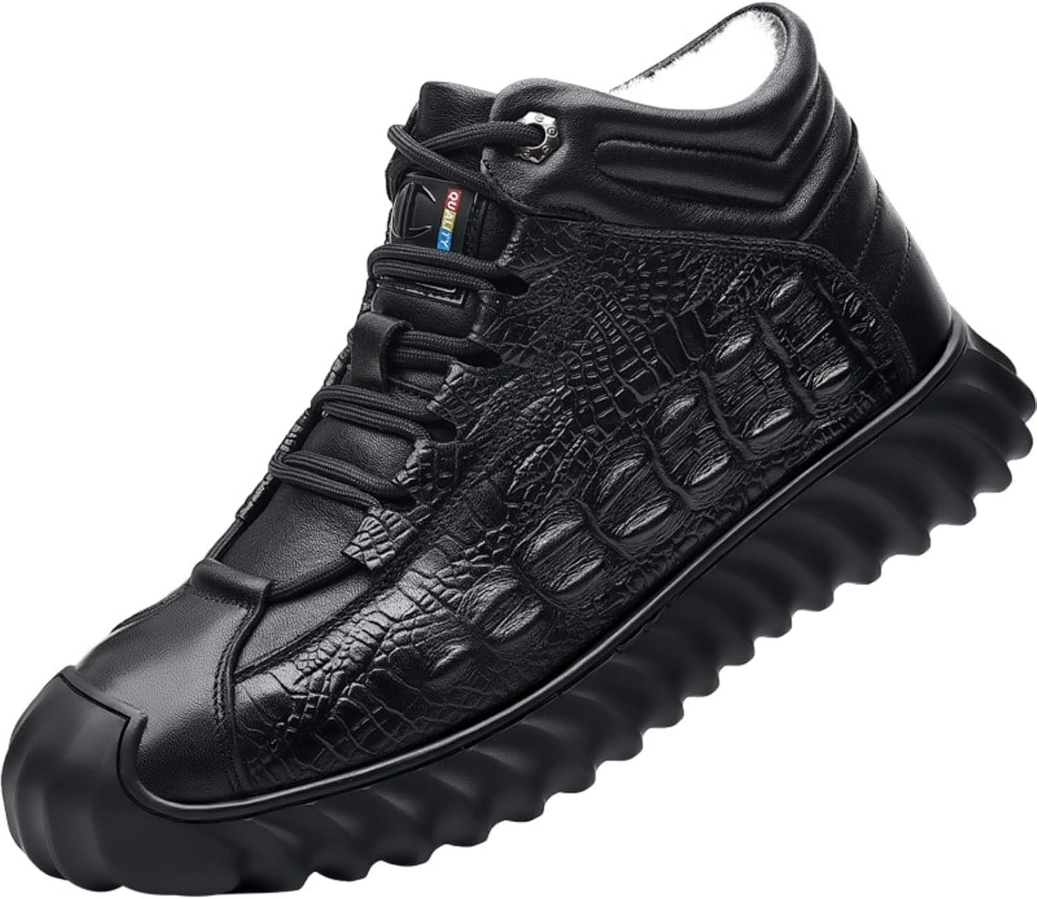 Мужские зимние ботинки Netehadi с узором под крокодила, на меховой подкладке, высокие, на шнуровке, с платформой, легкая мягкая подошва, защита носка от ударов, для походов, прогулок и повседневной носки, черный
Мужские зимние ботинки Netehadi с узором под крокодила, на меховой подкладке, высокие, на шнуровке, с платформой, легкая мягкая подошва, защита носка от ударов, для походов, прогулок и повседневной носки, черный
