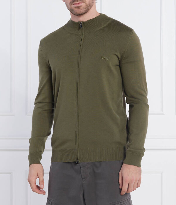 Свитер мужской Boss из шерсти на молнии, зеленый
Свитер мужской Boss из шерсти на молнии, зеленый