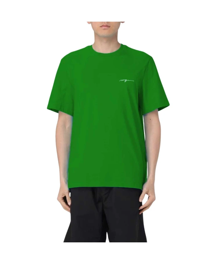 Зеленая хлопковая футболка для мужчин Msgm, зеленый
Зеленая хлопковая футболка для мужчин Msgm, зеленый