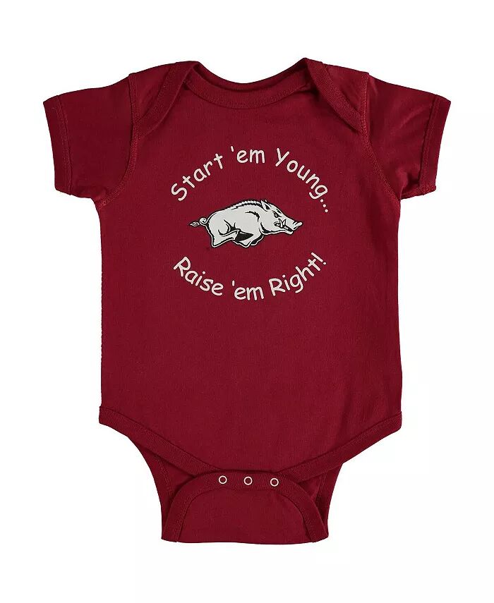 Боди для новорожденных и младенцев для мальчиков и девочек Cardinal Arkansas Razorbacks Start 'Em Young Little King Apparel
Боди для новорожденных и младенцев для мальчиков и девочек Cardinal Arkansas Razorbacks Start 'Em Young Little King Apparel