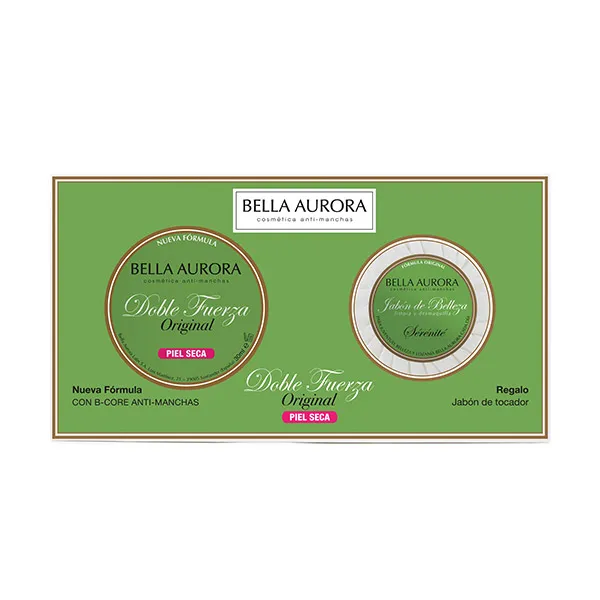 Сухая кожа + Мыло Doble Fuerza Bella Aurora, 2 UD
Сухая кожа + Мыло Doble Fuerza Bella Aurora, 2 UD