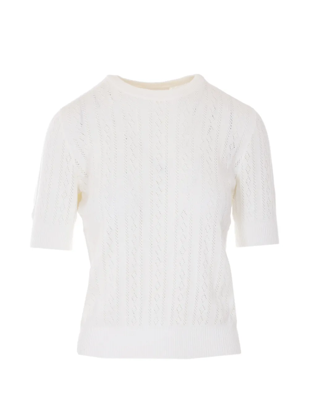 Свитер с круглым вырезом и короткими рукавами Lisa Yang, белый
Свитер с круглым вырезом и короткими рукавами Lisa Yang, белый