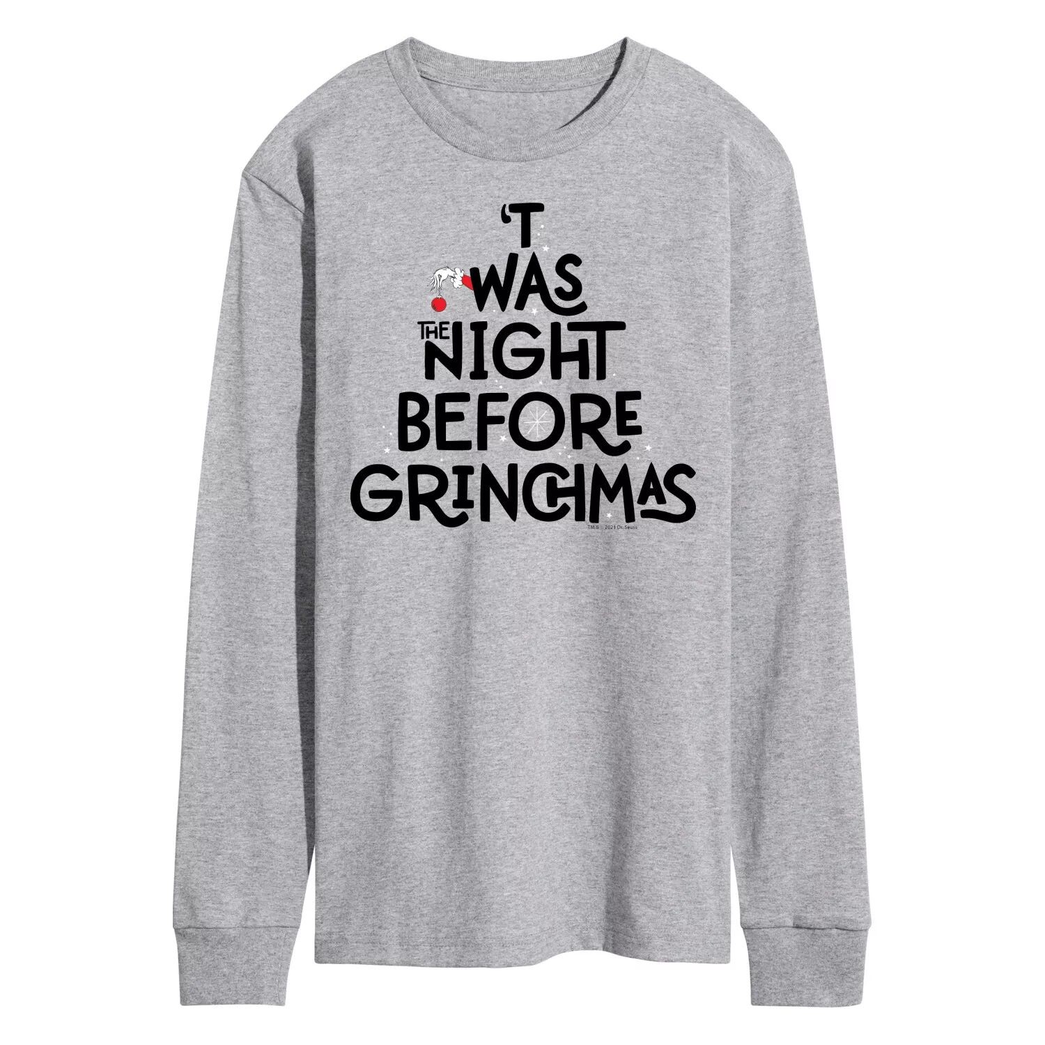 Мужская футболка с длинными рукавами Dr. Seuss Grinch Night Before Grinchmas Licensed Character
Мужская футболка с длинными рукавами Dr. Seuss Grinch Night Before Grinchmas Licensed Character
