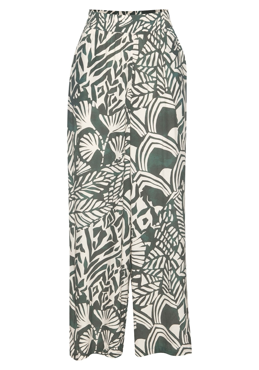 Широкие брюки LASCANA, зеленый
Широкие брюки LASCANA, зеленый