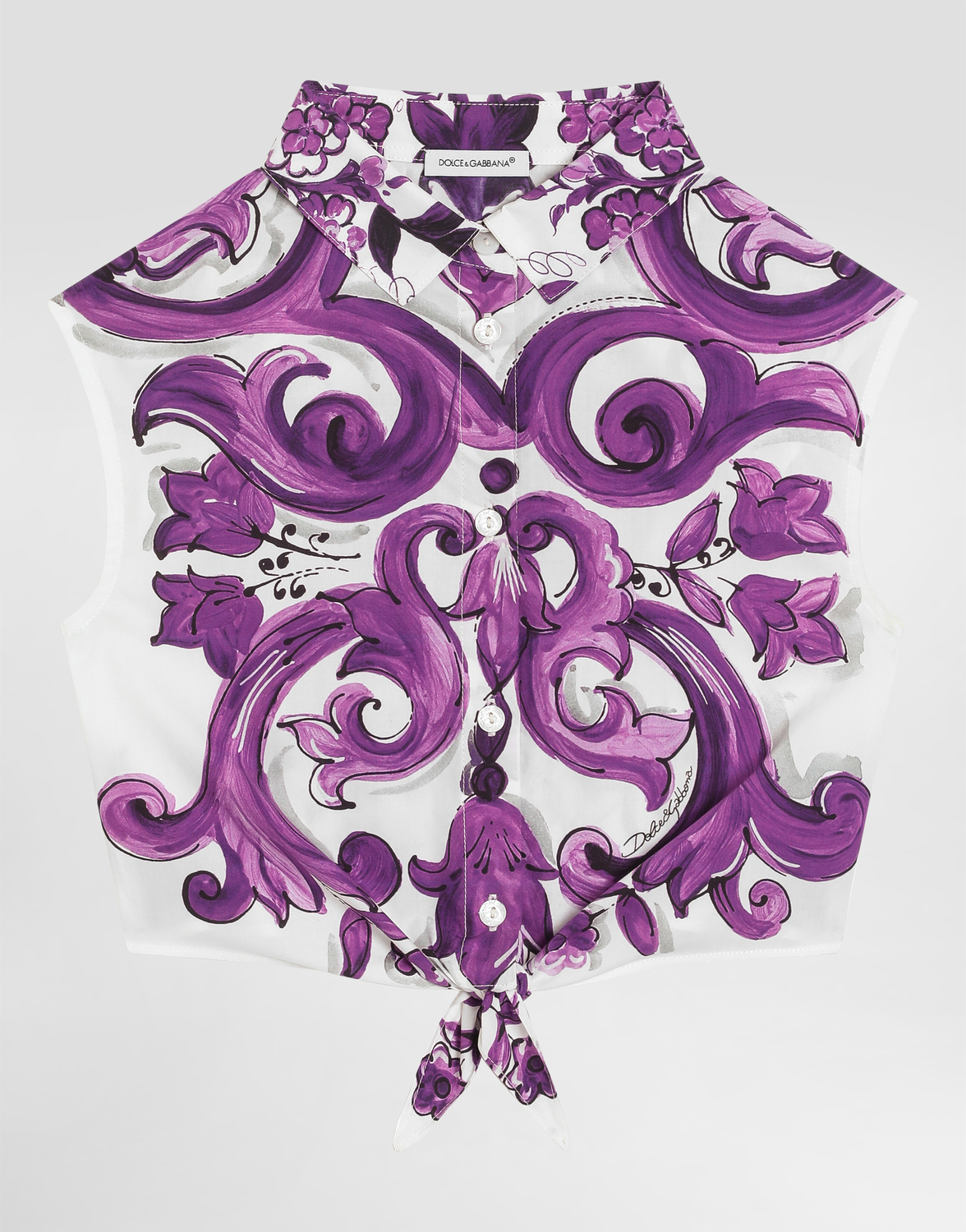 Блузка без рукавов с принтом майолика Dolce&Gabbana, мультиколор
Блузка без рукавов с принтом майолика Dolce&Gabbana, мультиколор