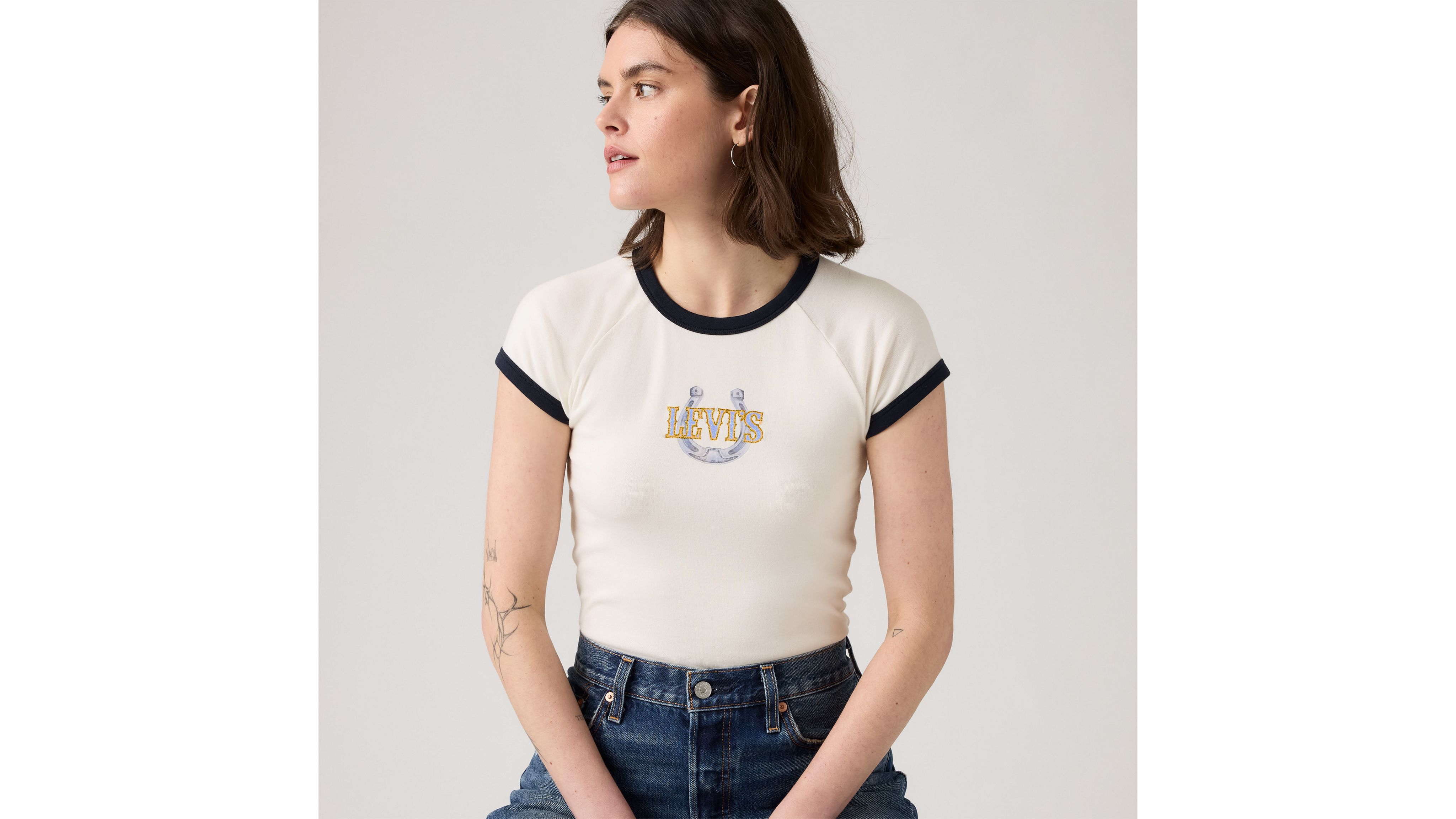 Футболка с рисунком Райли реглан Levi's, Sugar Swizzle - White
Футболка с рисунком Райли реглан Levi's, Sugar Swizzle - White