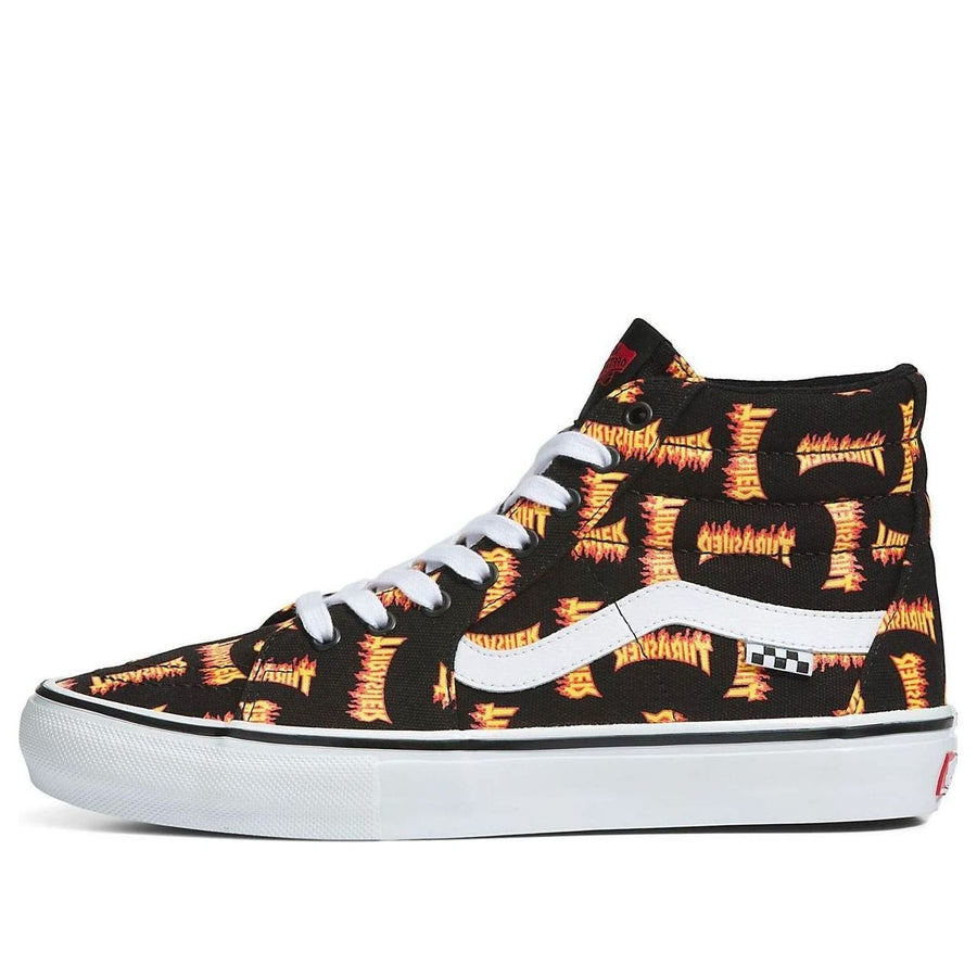 Кеды Thrasher x Vans Sk8-hi 'Black Yellow', черный
Кеды Thrasher x Vans Sk8-hi 'Black Yellow', черный