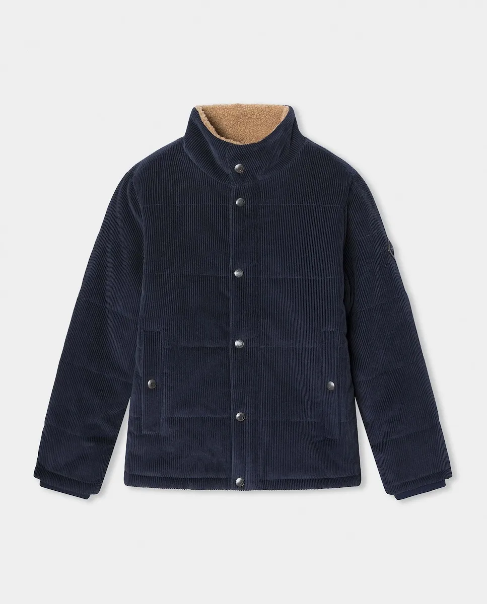 Детский вельветовый пуховик с флисовой подкладкой Hackett, темно-синий
Детский вельветовый пуховик с флисовой подкладкой Hackett, темно-синий