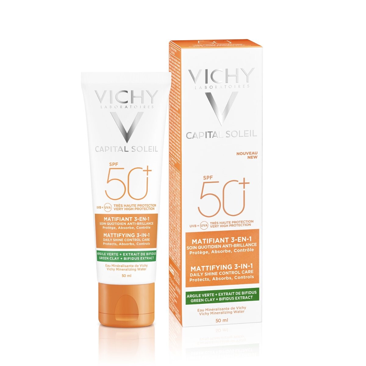 Vichy, Capital Soleil, матирующий крем, SPF50+, 50 мл
Vichy, Capital Soleil, матирующий крем, SPF50+, 50 мл