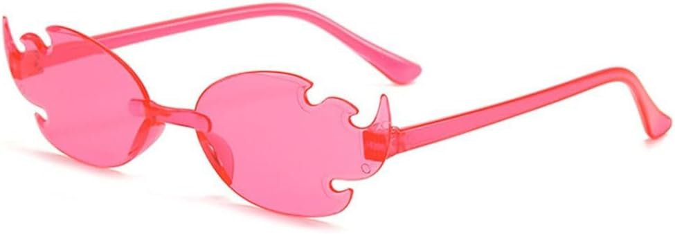 Красочные солнцезащитные очки в форме пламени, забавные солнцезащитные очки без оправы в форме пламени, очки для вечеринок и косплея для женщин и мужчин HYYZZC, Peach Red
Красочные солнцезащитные очки в форме пламени, забавные солнцезащитные очки без оправы в форме пламени, очки для вечеринок и косплея для женщин и мужчин HYYZZC, Peach Red