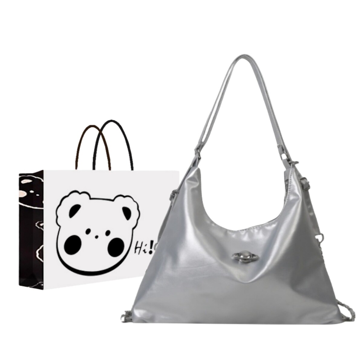 Nx Doughnut NX DONUT Женская сумка через плечо, Серебро
Nx Doughnut NX DONUT Женская сумка через плечо, Серебро