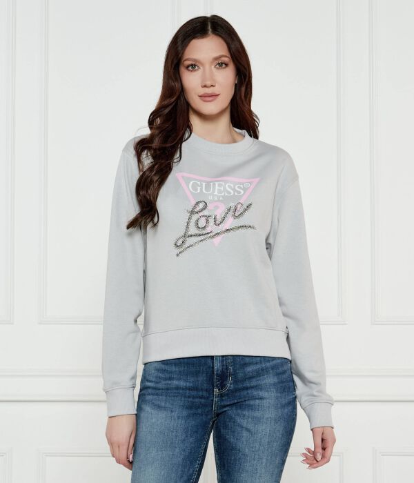 Свитшот женский Guess Jeans с фирменным принтом, серый
Свитшот женский Guess Jeans с фирменным принтом, серый