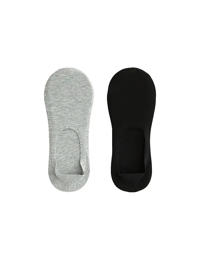 Oysho 2 Пары носков-невидимок из хлопковой смеси с высоким воротом, серо-меланжевого цвета
Oysho 2 Пары носков-невидимок из хлопковой смеси с высоким воротом, серо-меланжевого цвета