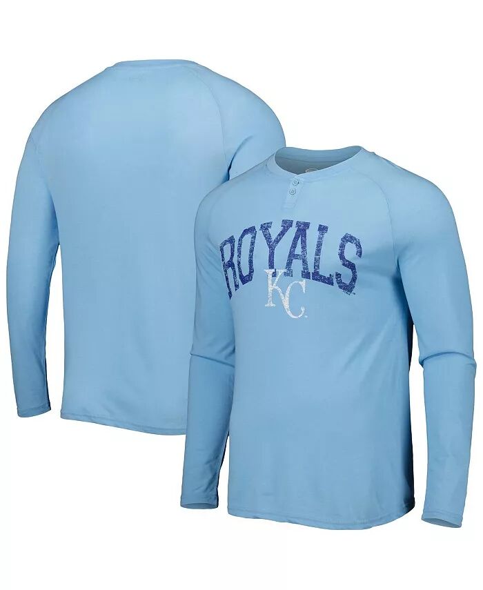 Мужская светло-синяя футболка Kansas City Royals Inertia Raglan с длинным рукавом Henley Concepts Sport
Мужская светло-синяя футболка Kansas City Royals Inertia Raglan с длинным рукавом Henley Concepts Sport