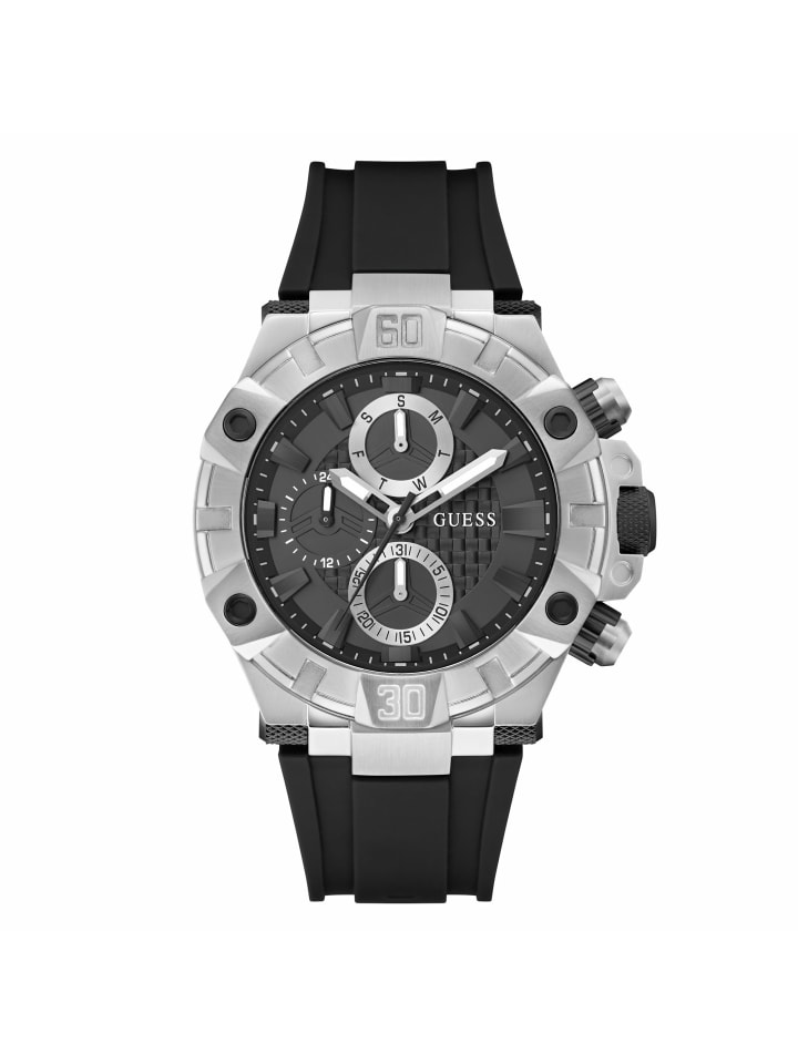 Guess Мужские аналоговые часы серебристого цвета
Guess Мужские аналоговые часы серебристого цвета