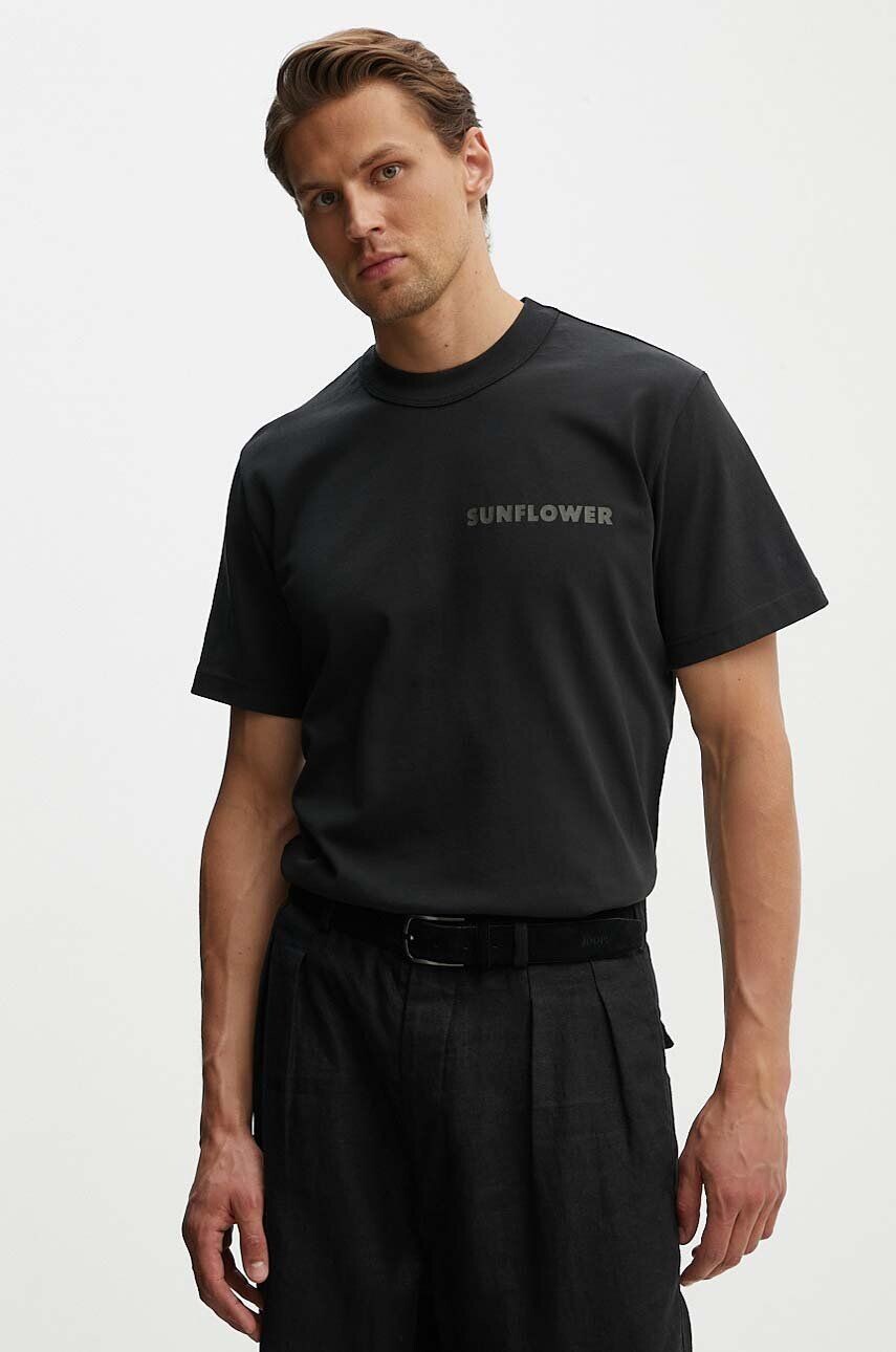 Хлопковая футболка с подсолнухом Sunflower, черный
Хлопковая футболка с подсолнухом Sunflower, черный
