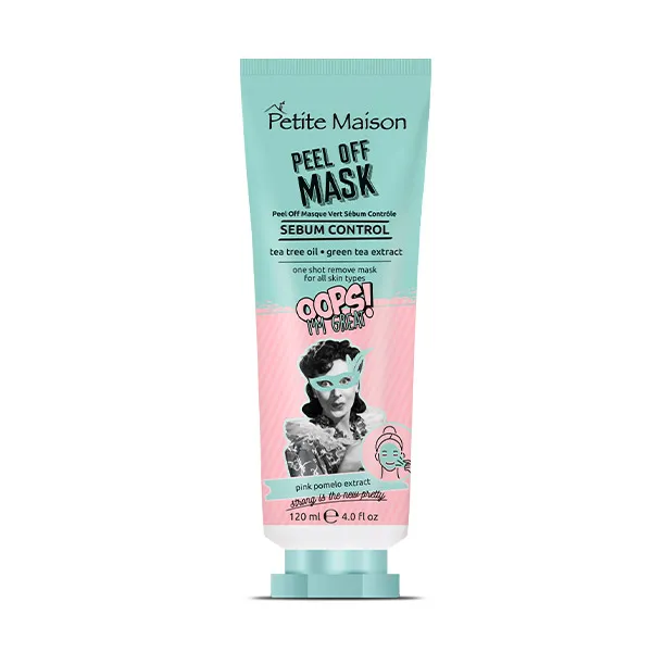 Маска для лица с маслом чайного дерева и зеленым чаем Oops! I'm Great Mascarilla Sebo-Reguladora Petite Maison, 120 ml