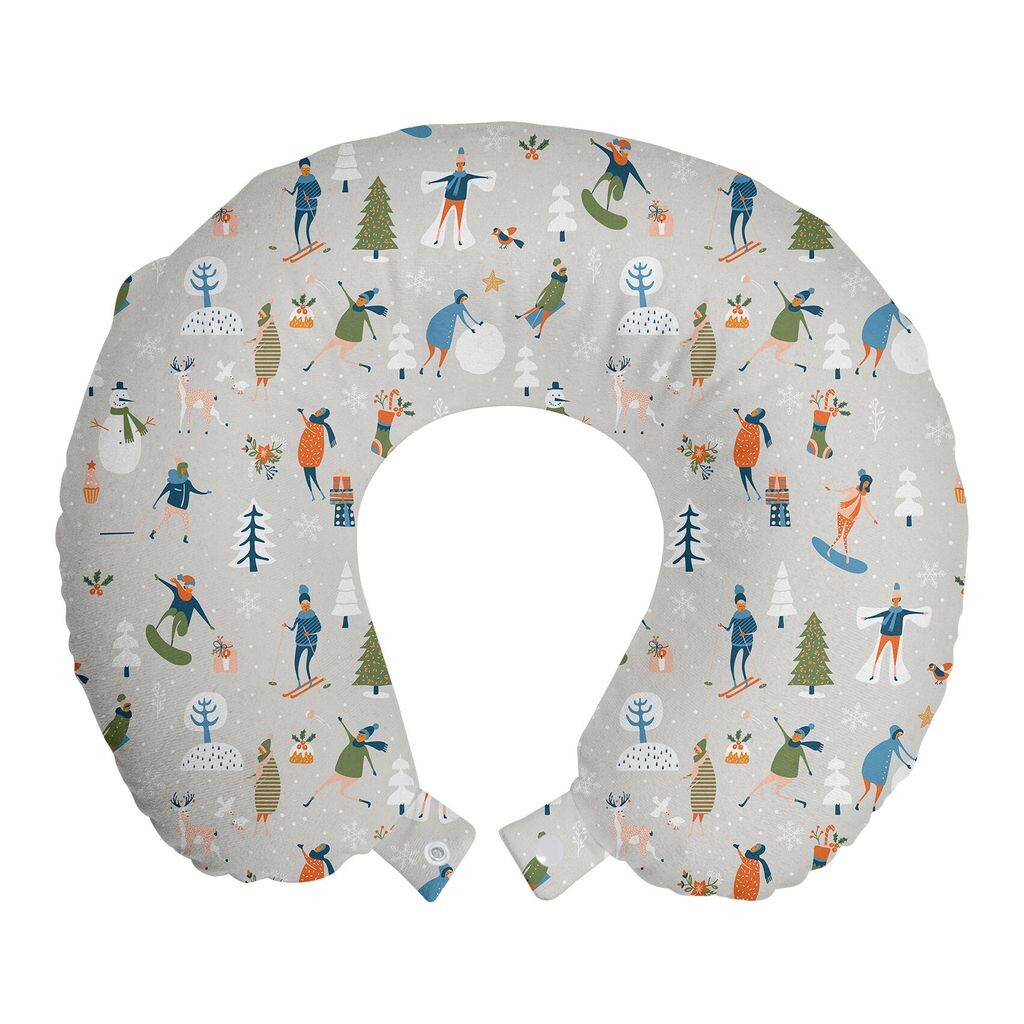 ABAKUHAUS Ski Pattern Дорожная подушка для шеи, пастельные зимние люди, пенопластовые дорожные принадлежности для самолета и автомобиля, 30x30 см, бледно-серо-коричневый и многоцветный
ABAKUHAUS Ski Pattern Дорожная подушка для шеи, пастельные зимние люди, пенопластовые дорожные принадлежности для самолета и автомобиля, 30x30 см, бледно-серо-коричневый и многоцветный