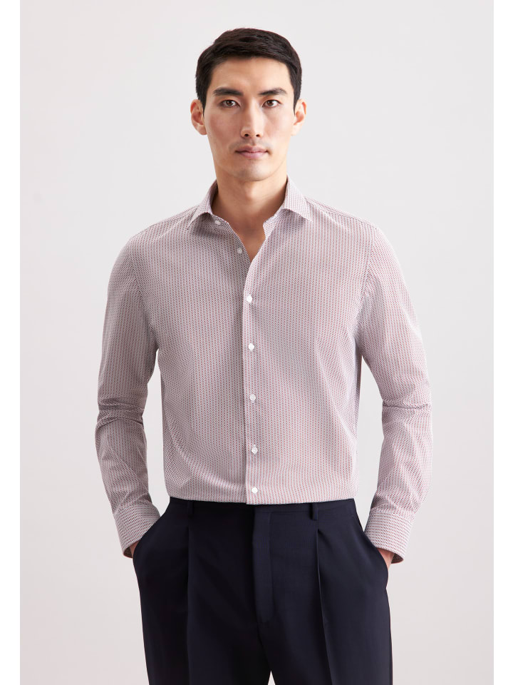 Деловая рубашка узкого кроя красного цвета Seidensticker
Деловая рубашка узкого кроя красного цвета Seidensticker