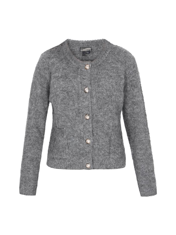 Женский кардиган серого меланжа DreiMaster Vintage
Женский кардиган серого меланжа DreiMaster Vintage