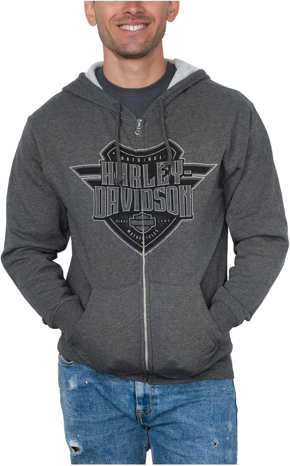 Толстовка Harley-Davidson Sentinel с капюшоном и молнией — Charcoal
Толстовка Harley-Davidson Sentinel с капюшоном и молнией — Charcoal