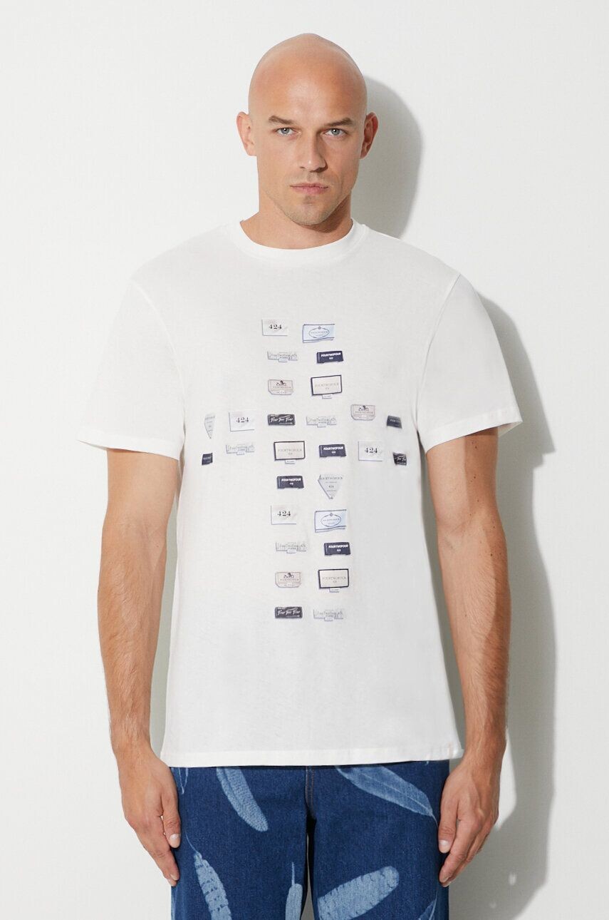 Хлопковая футболка 424, белый
Хлопковая футболка 424, белый