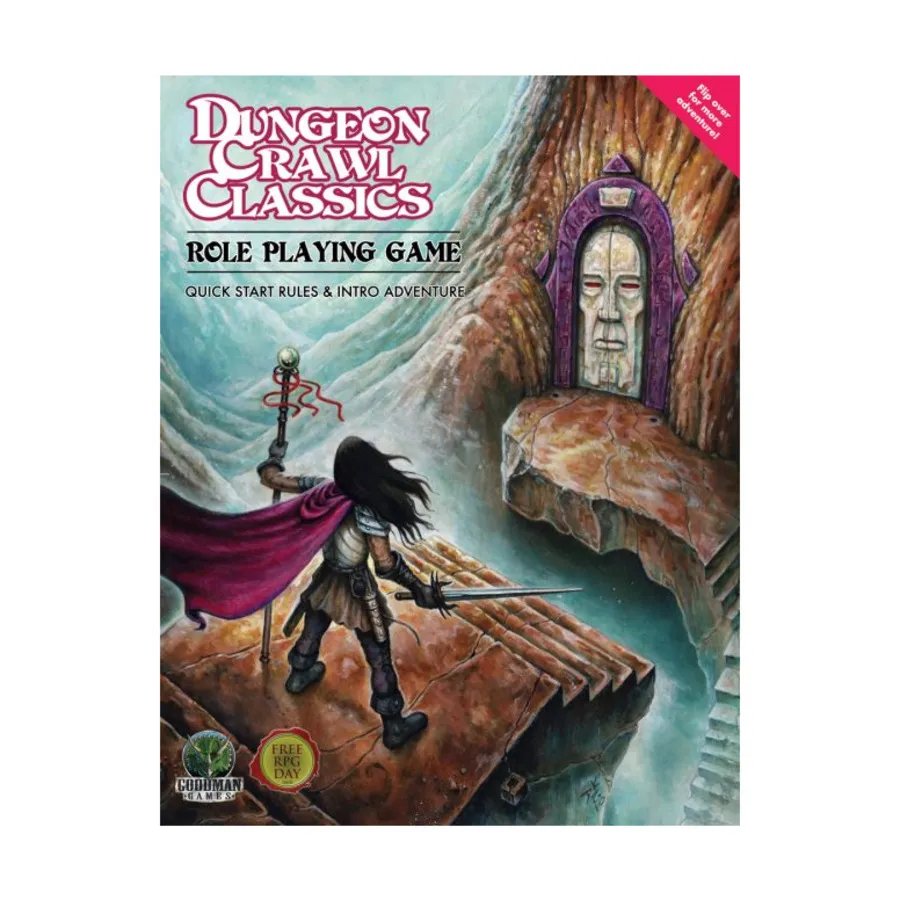 DCC RPG - Quick Start Rules w/Portal Under the Stars & Man-Bait for the Soul Stealer (Free RPG Day 2018), Dungeon Crawl Classics Role Playing Games (Goodman Games), мягкая обложка
DCC RPG - Quick Start Rules w/Portal Under the Stars & Man-Bait for the Soul Stealer (Free RPG Day 2018), Dungeon Crawl Classics Role Playing Games (Goodman Games), мягкая обложка