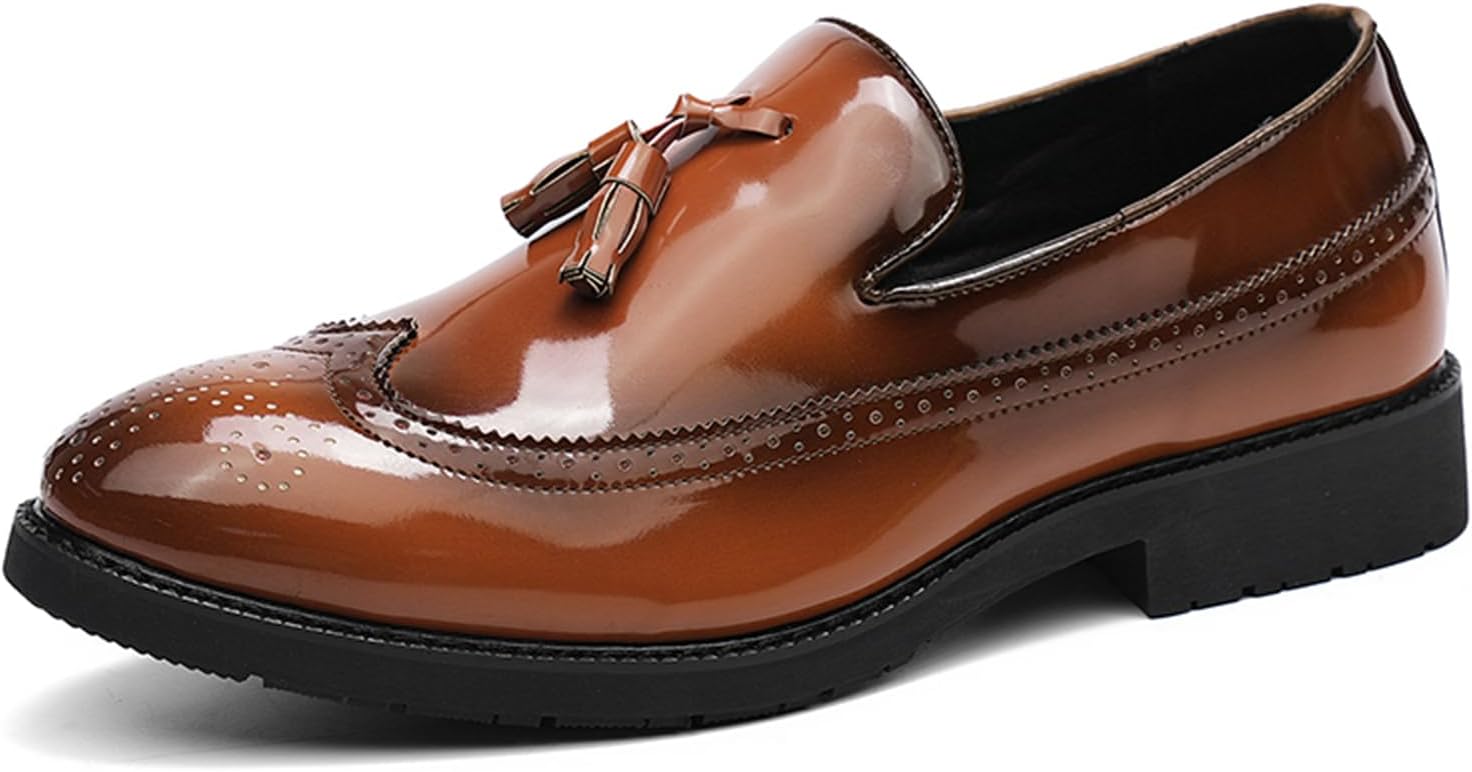 Мужские лоферы из натуральной кожи с кисточками, блестящей отделкой, классической носочной стойкой, удобным низким каблуком, для формальных мероприятий, офиса, свадеб и вечеринок Psieicwm, коричневый
Мужские лоферы из натуральной кожи с кисточками, блестящей отделкой, классической носочной стойкой, удобным низким каблуком, для формальных мероприятий, офиса, свадеб и вечеринок Psieicwm, коричневый