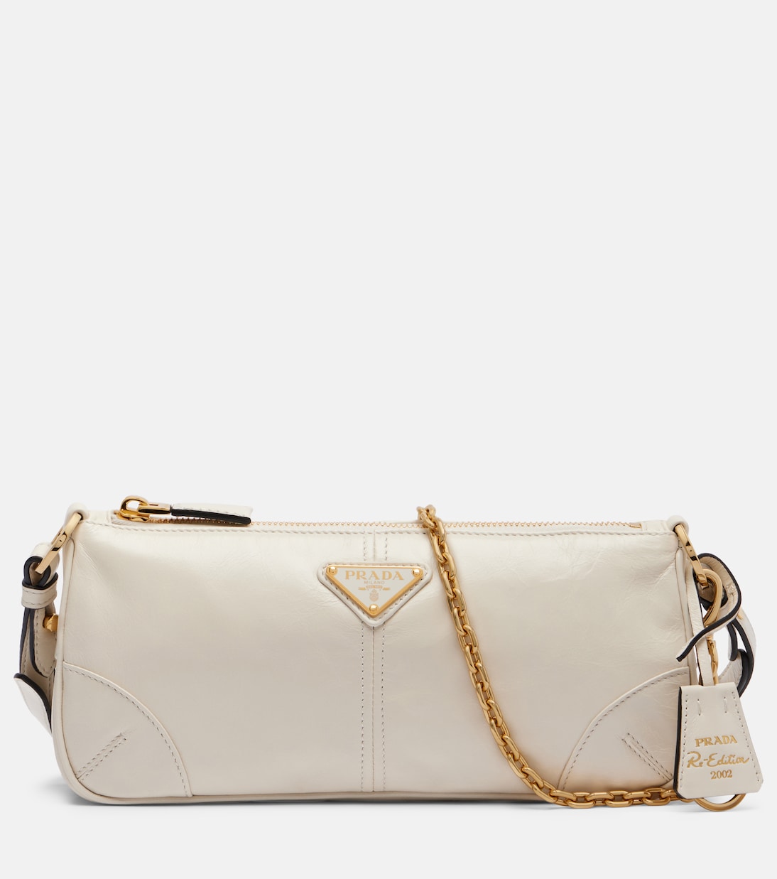 Редакция 2002 Средняя плечевая сумка Prada, белый 
Редакция 2002 Средняя плечевая сумка Prada, белый