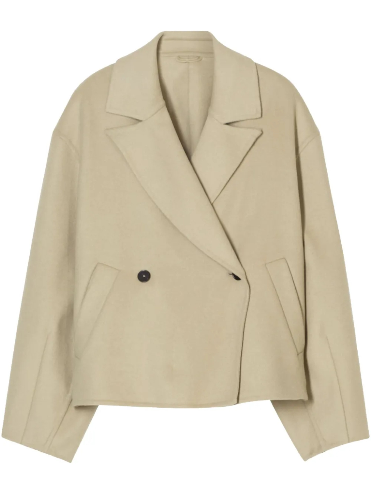 Закрытый укороченный двубортный жакет Closed, нейтральный
Закрытый укороченный двубортный жакет Closed, нейтральный