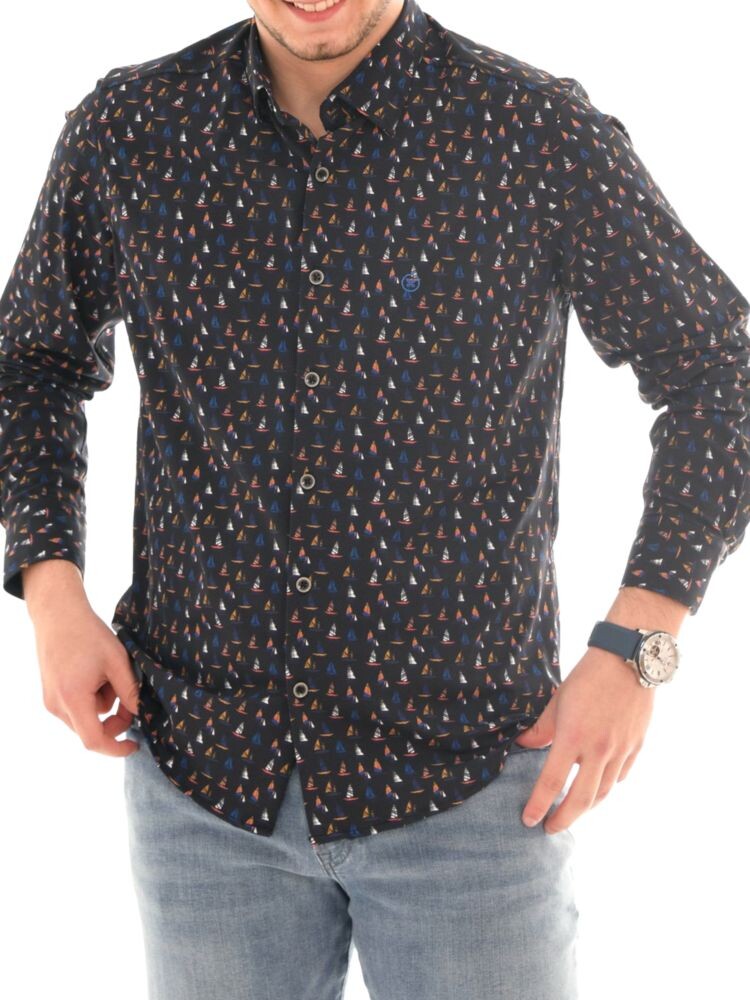 Рубашка на пуговицах с принтом «лодочка» Pino By Pinoporte, цвет Multi
Рубашка на пуговицах с принтом «лодочка» Pino By Pinoporte, цвет Multi