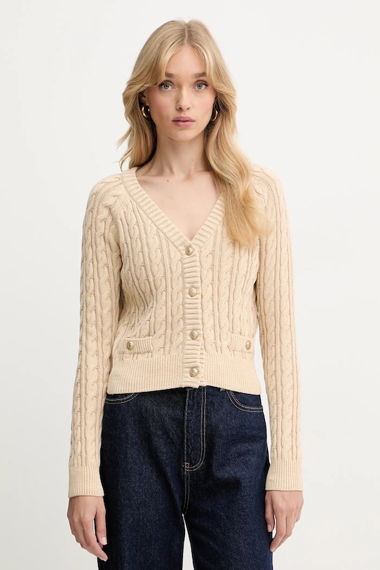 Хлопковый кардиган GISELLE Guess, бежевый
Хлопковый кардиган GISELLE Guess, бежевый