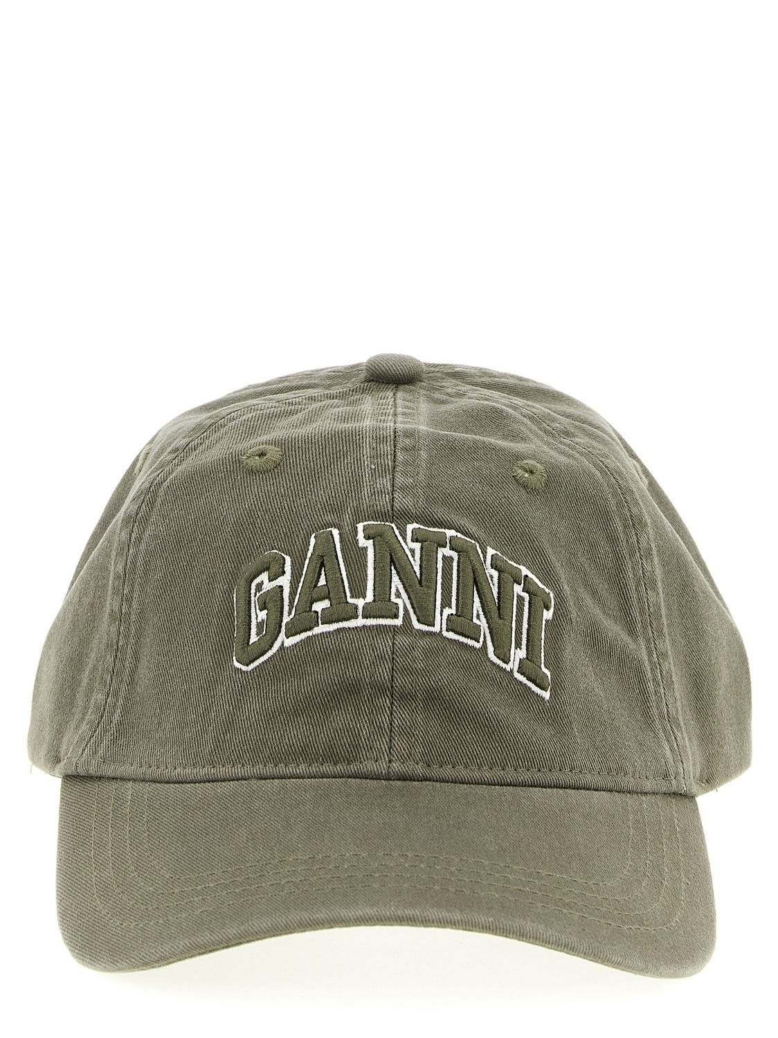 Кепка с вышивкой GANNI, зеленый
Кепка с вышивкой GANNI, зеленый