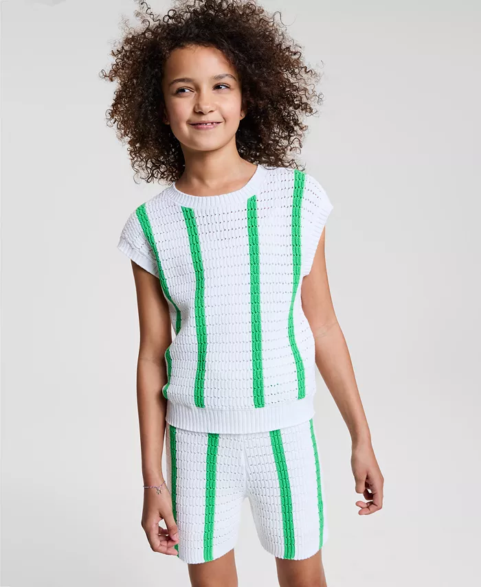 Топ вязаный полосатый для девочек постарше Epic Threads, белый
Топ вязаный полосатый для девочек постарше Epic Threads, белый