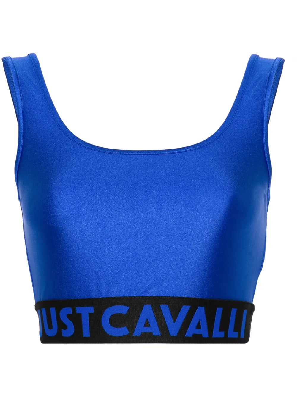 Укороченный топ с логотипом Just Cavalli, синий
Укороченный топ с логотипом Just Cavalli, синий
