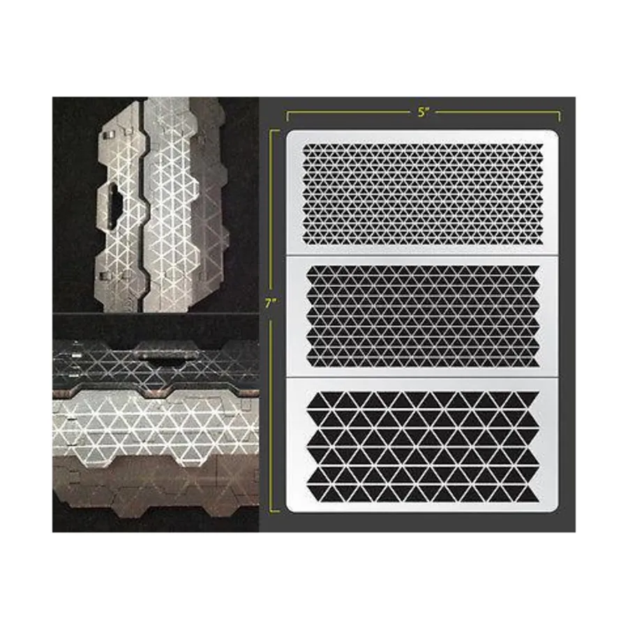 Треугольная сетка, Vinyl Airbrush Stencils - Texture/Pattern
Треугольная сетка, Vinyl Airbrush Stencils - Texture/Pattern