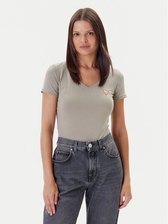 Облегающая футболка W2YI45 J1314 Guess, хаки
Облегающая футболка W2YI45 J1314 Guess, хаки