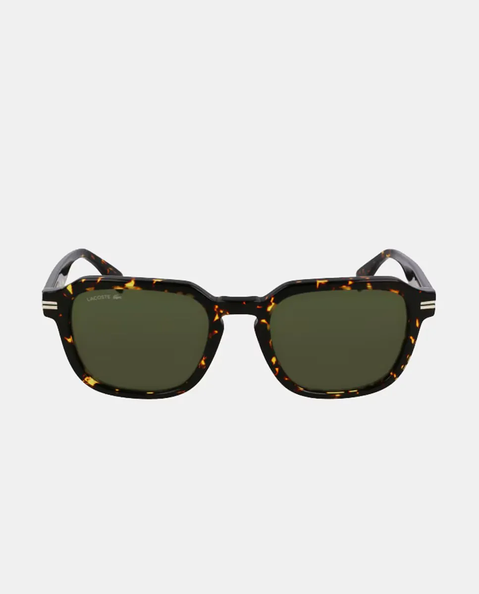 Мужские квадратные солнцезащитные очки с инъекциями Lacoste, коричневый
Мужские квадратные солнцезащитные очки с инъекциями Lacoste, коричневый