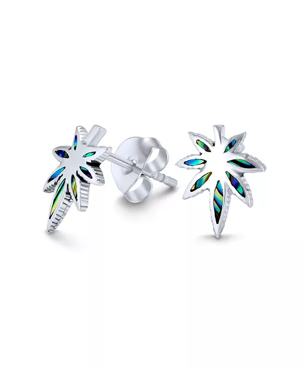 Серьги-Гвоздики с радужной инкрустацией в виде ракушек, листьев марихуаны и водорослей, украшения в стиле вестерн из серебра 925 пробы с застежкой-рычагом Bling Jewelry, silver
Серьги-Гвоздики с радужной инкрустацией в виде ракушек, листьев марихуаны и водорослей, украшения в стиле вестерн из серебра 925 пробы с застежкой-рычагом Bling Jewelry, silver