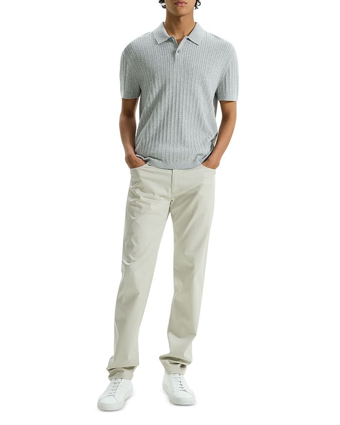 Короткий рукав, кабельный поло Breach Theory, серый 
Короткий рукав, кабельный поло Breach Theory, серый