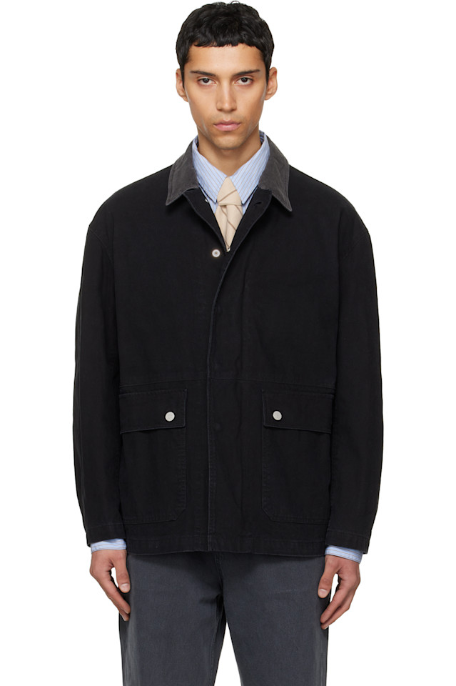 Tonywack Черная куртка для сарая, выстиранная в стиле «черная одежда»
Tonywack Черная куртка для сарая, выстиранная в стиле «черная одежда»