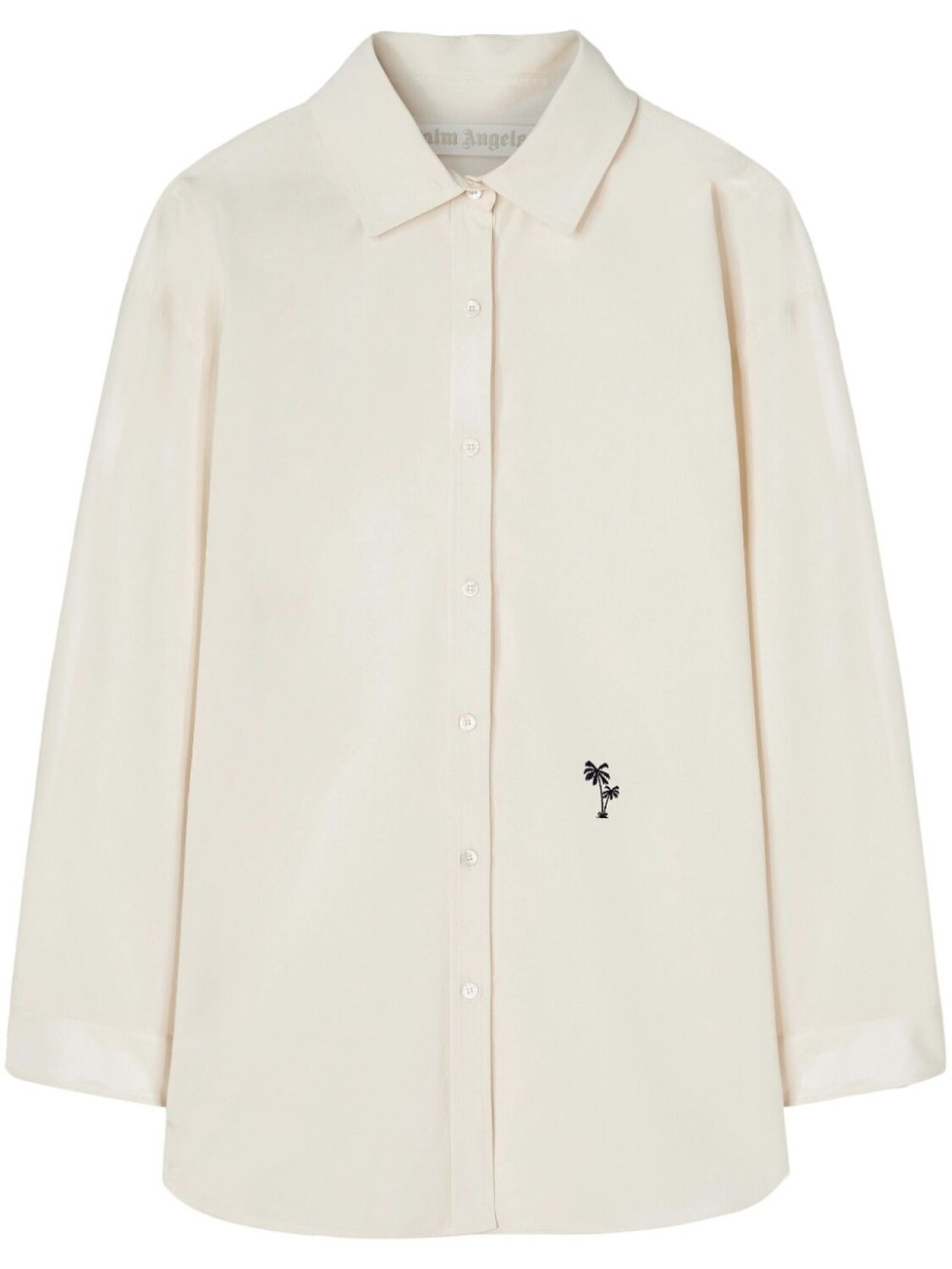 Palm Angels поплиновая рубашка с вышивкой, нейтральный цвет
Palm Angels поплиновая рубашка с вышивкой, нейтральный цвет