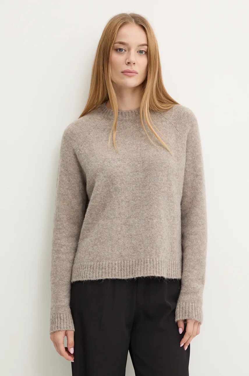 Свитер BOSS из смесовой шерсти, бежевый 
Свитер BOSS из смесовой шерсти, бежевый