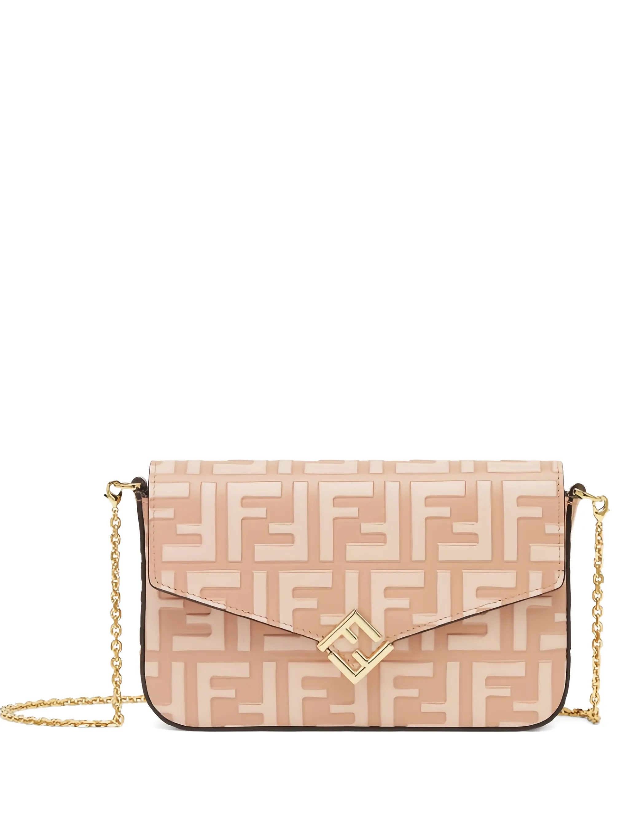 Кошелек с цепочкой и тисненым логотипом Fendi, розовый
Кошелек с цепочкой и тисненым логотипом Fendi, розовый