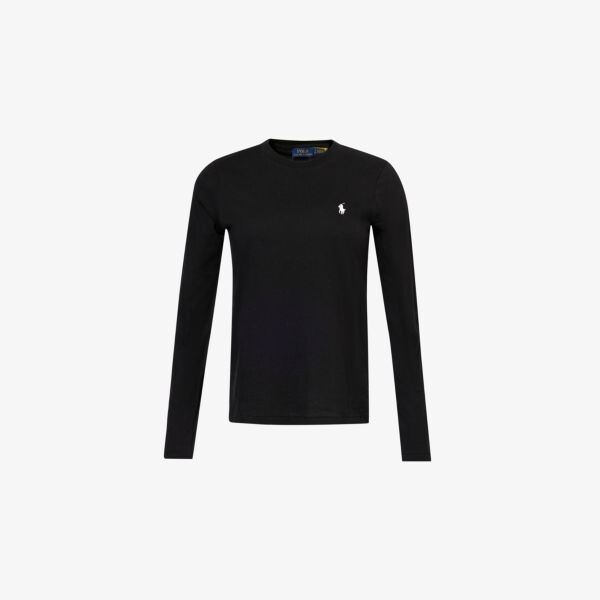 Футболка из хлопкового трикотажа с длинными рукавами и вышитым логотипом Polo Ralph Lauren, черный
Футболка из хлопкового трикотажа с длинными рукавами и вышитым логотипом Polo Ralph Lauren, черный