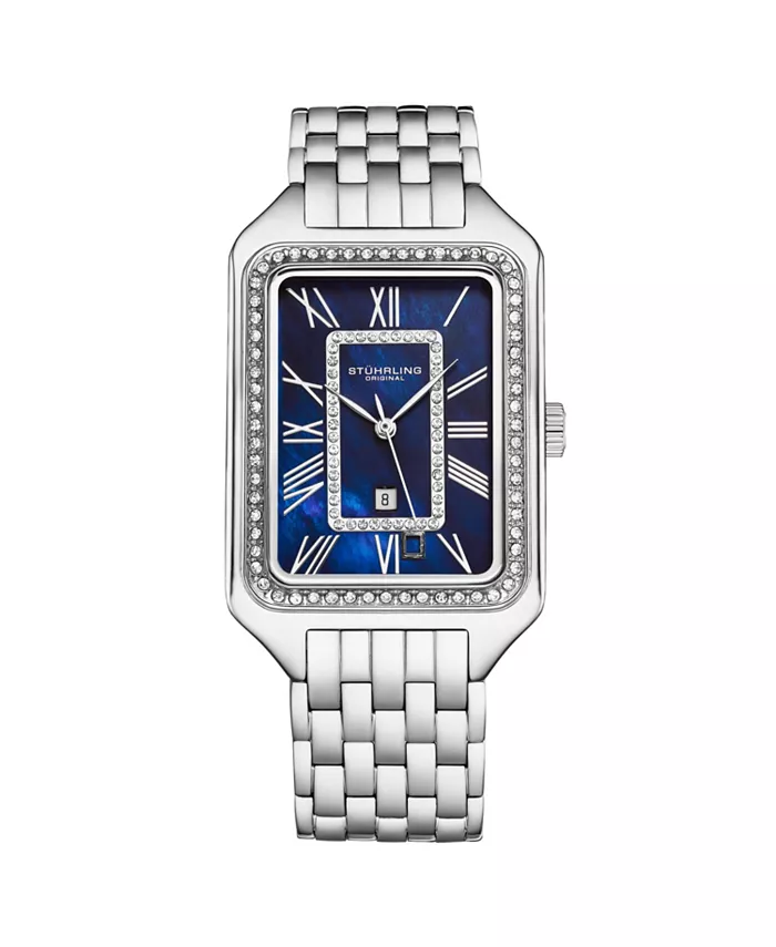 Lustra 32mm прямоугольные кварцевые модные часы с кристаллами Stuhrling, синий
Lustra 32mm прямоугольные кварцевые модные часы с кристаллами Stuhrling, синий