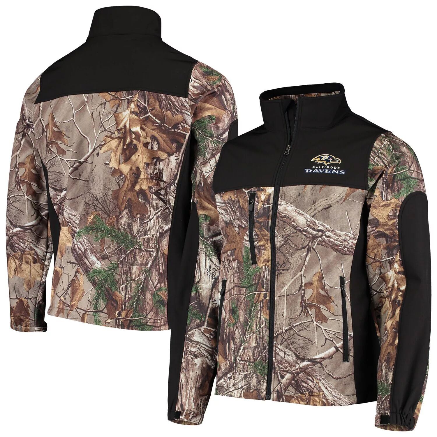 Мужская куртка Dunbrooke Realtree Camo/Black Baltimore Ravens Circle Hunter Softshell с молнией во всю длину
Мужская куртка Dunbrooke Realtree Camo/Black Baltimore Ravens Circle Hunter Softshell с молнией во всю длину