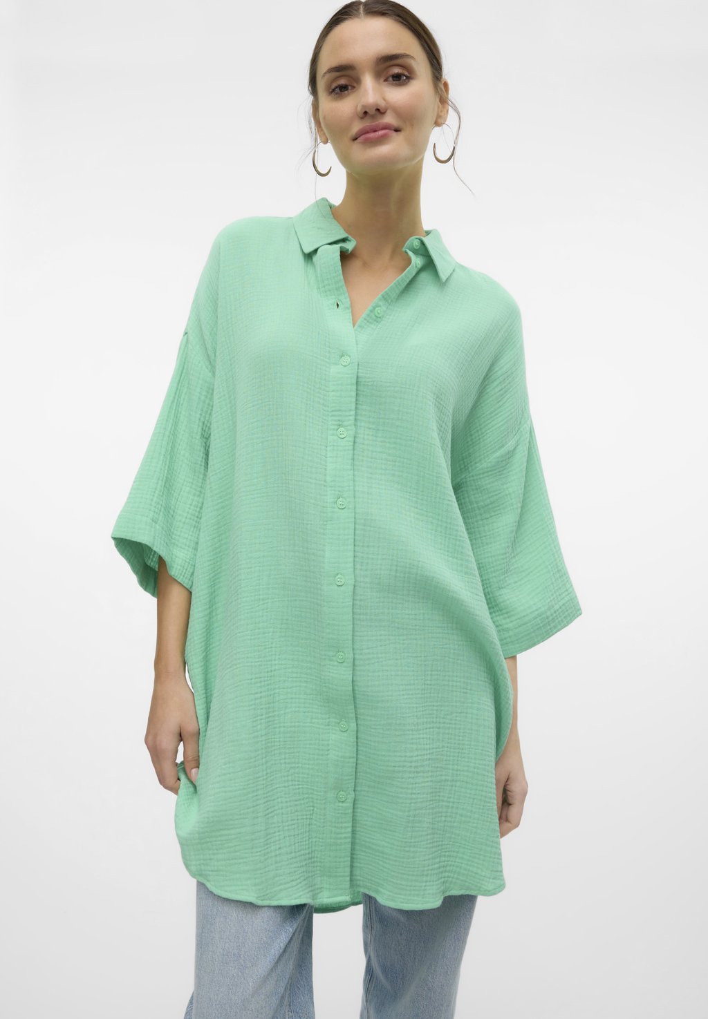 Блузка на пуговицах Vero Moda, светло-зеленый
Блузка на пуговицах Vero Moda, светло-зеленый